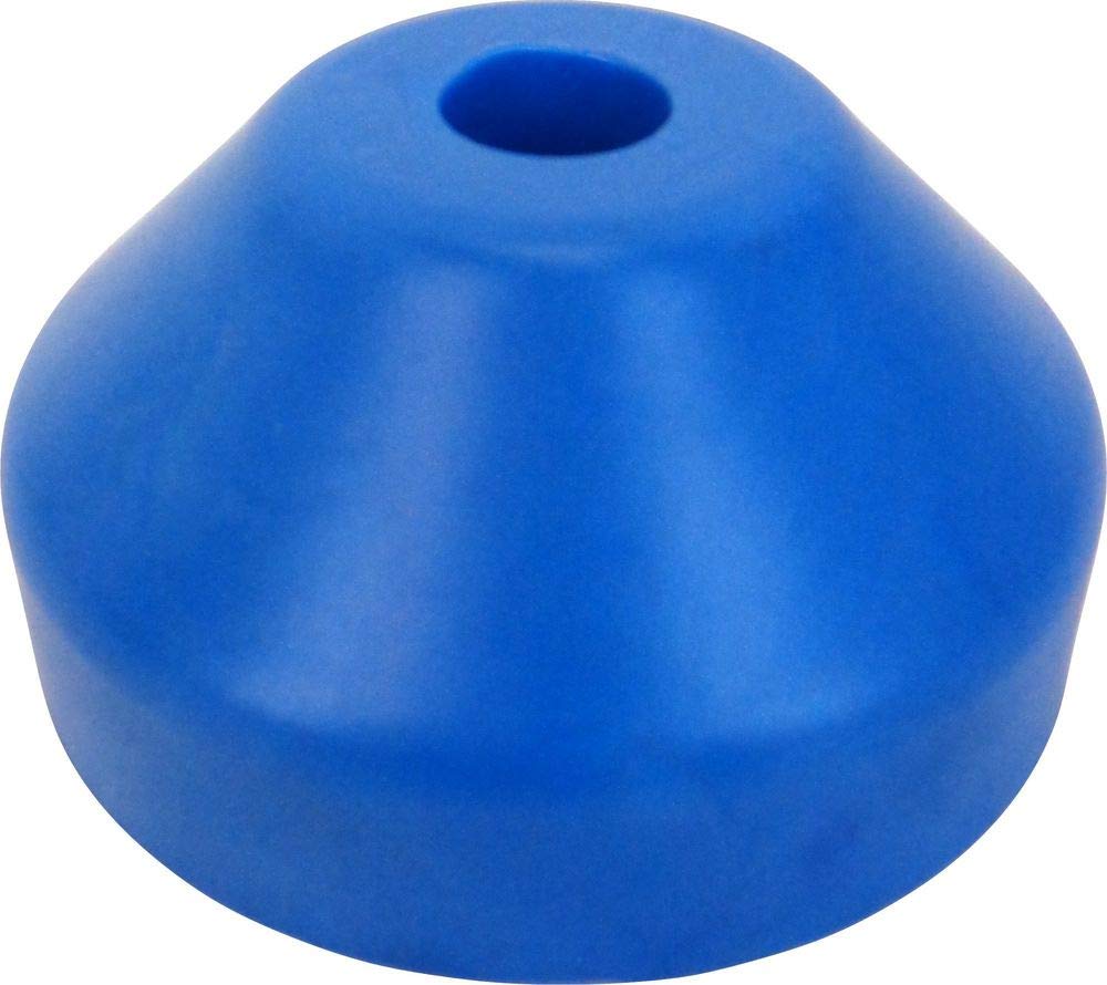Blue Plastic 7" 45rpm Vinyl Record Dome Adapter- #07MRDABL (1)