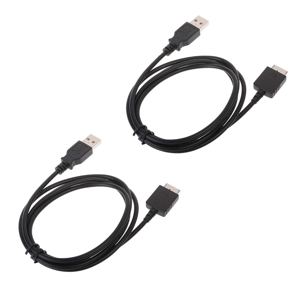 bestforyou 2pcs USB Sync Data Cable for Sony Walkman NW-A55 A56 A57 A55HN A56HN A57HN NW-A35 NW-A45 NW-ZX300 ZX300A NW-WM1A WM1Z(Pack of 2)