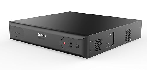 4COVR 4K 64 Channel H.265 Network Video Recorder for Commercial, HD NVR Work with 5MP/6MP/8MP/12MP PoE IP Cameras, 8 SATA Ports Up to 80TB (No HDD