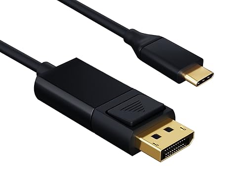 Cable Leader USB 3.1 Type C Male to DisplayPort 4K @ 60Hz Male Cable, Black 3 Foot