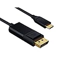 Cable Leader USB 3.1 Type C Male to DisplayPort 4K @ 60Hz Male Cable, Black 3 Foot