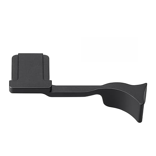 Metal Thumb Grip with Hot Shoe Cover for Leica Q3, Q3 (43) Camera Hot Shoe Thumb Hand Grip Photography Accessories (Black)