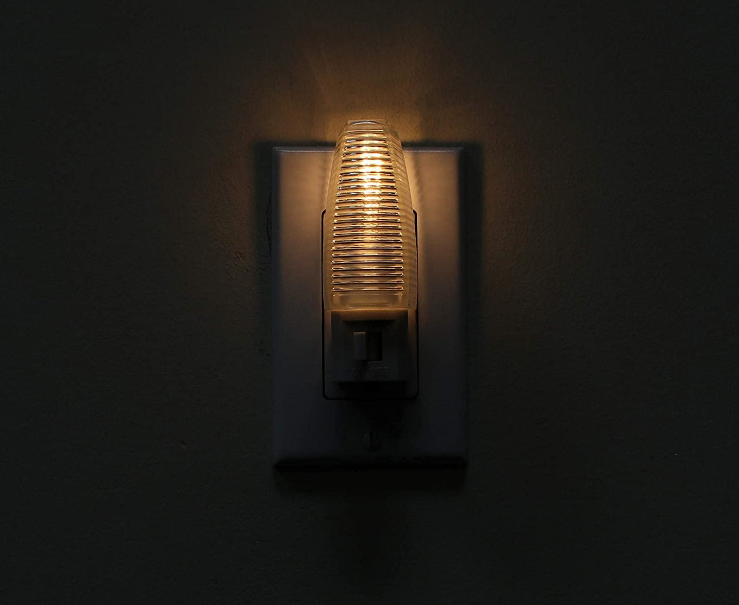 Kingman Night Light Wall Plug in with On/Off Switch Warm White UL Listed, 120V 4W (2 Pack)