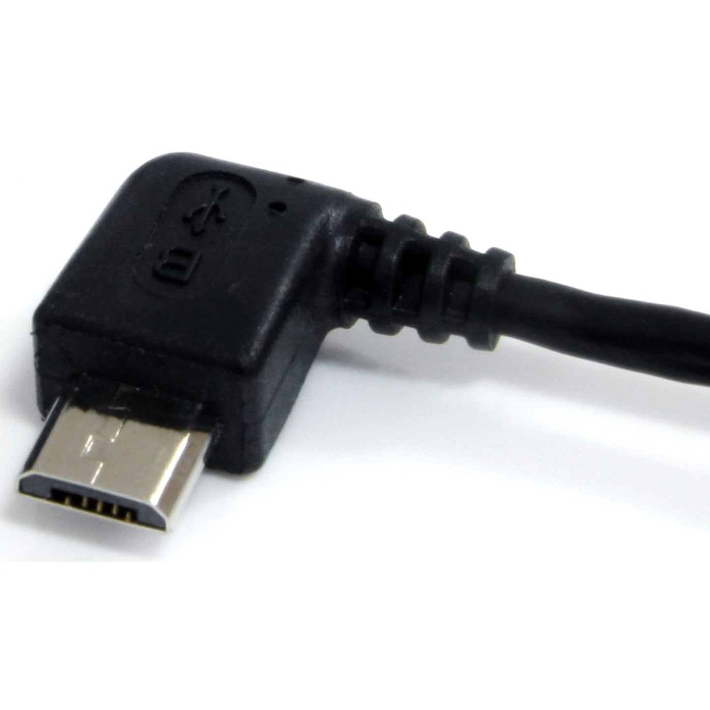 StarTech.com 6 ft. (1.8 m) USB to Micro USB Cable - USB 2.0 A to Left Angle Micro B - Black - Micro USB Cable (UUSBHAUB6LA)