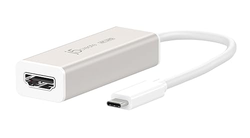 j5create USB Type-C to 4K HDMI Adapter JCA153 / 4K @60 Hz/for MacBook, Chromebook, Type C Laptops