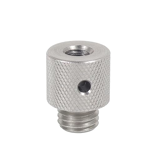 NovelGoal Stainless Steel Inch 1/4-20 Female to M10-1.5 Male Adapter Screw Head Tripod Adapter Screw Photography Accessories Sports Camera Accessories