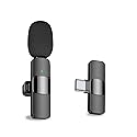 MAYBESTA Wireless Lavalier Lapel Microphone for iPhone Android Phone Laptop - Bluetooth Mini Mic with USB C Interface for YouTube Tiktok Video