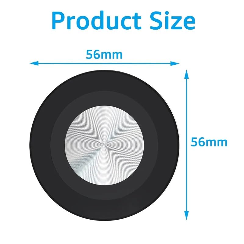 ThtRht Car Phone Holder Mount Replacement Magnetic Base with 17mm Ball Head Socket Joint for iPhone Magsafe Case 15 14 13 12 Cell Phone Clip Rotation