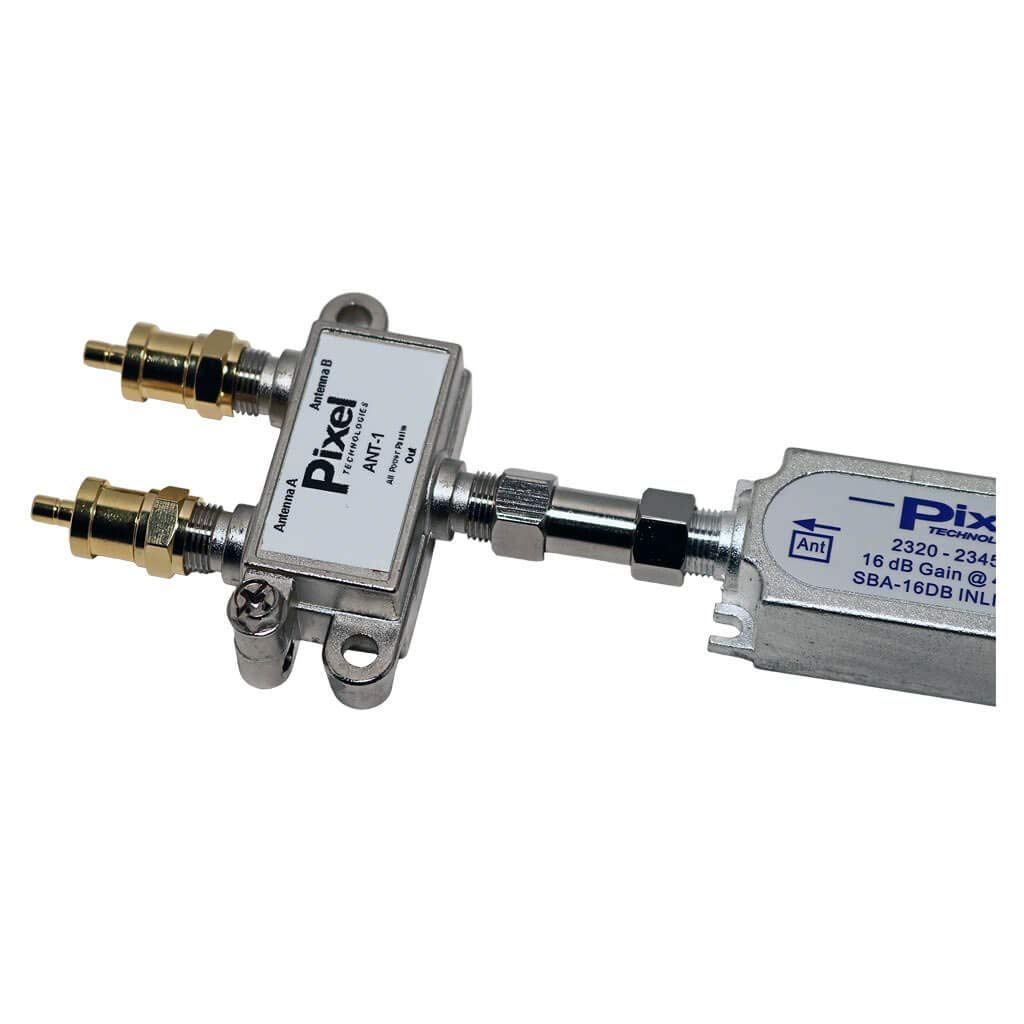 Pixel Technologies Satellite Radio Antenna Signal Combiner, Combine Two Sirius or XM Antennas Into One Cable for Better Signal