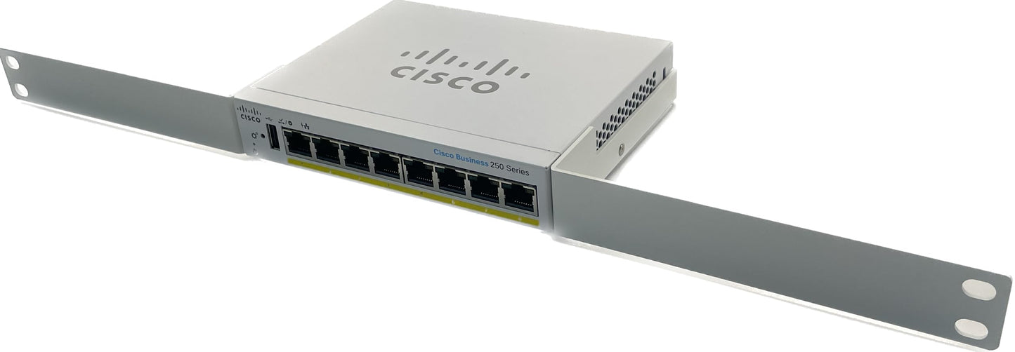 Rack Mount Brackets(Ear) for Cisco SG250-08HP | RI-CICBS250RMBA - White
