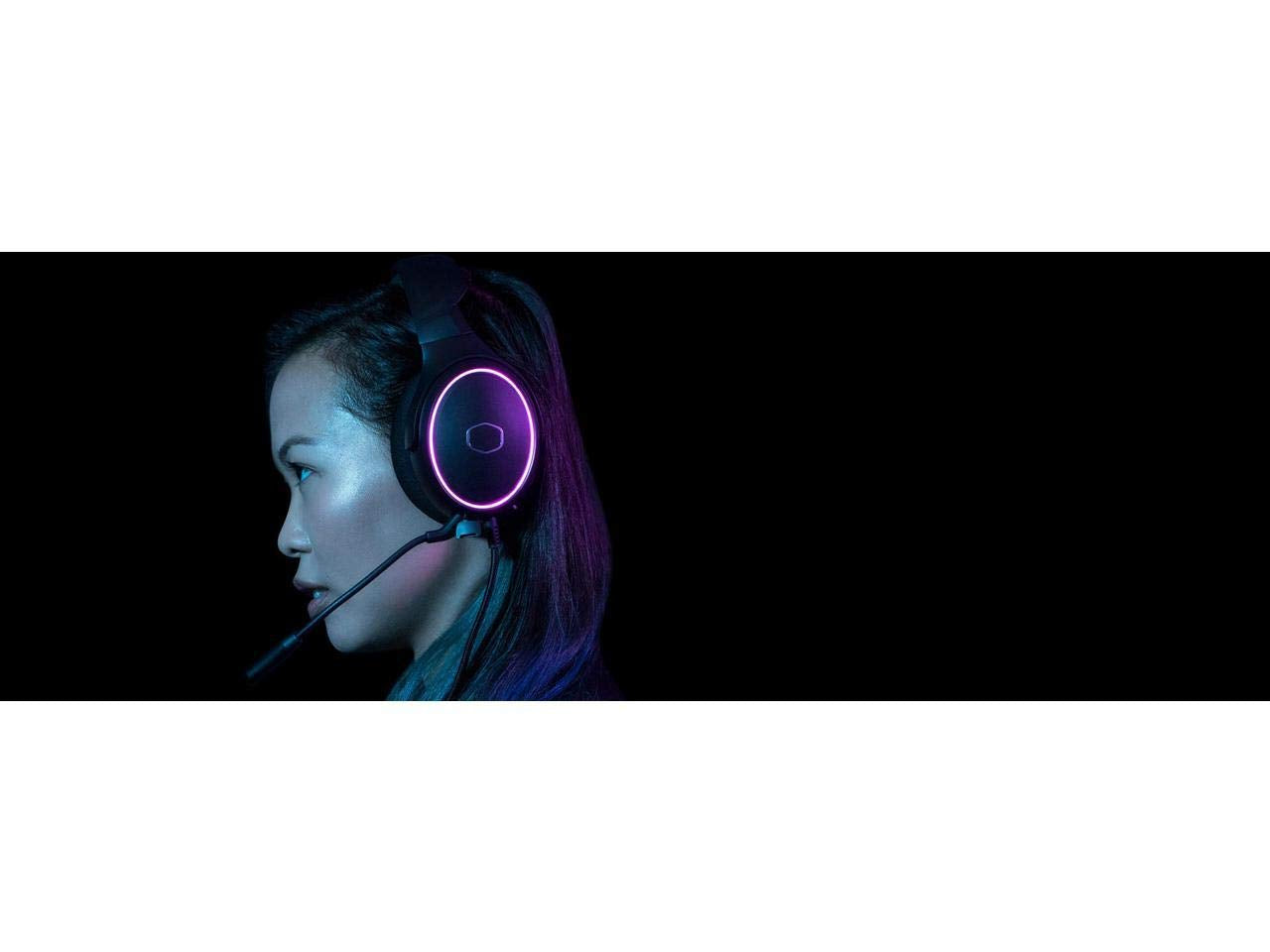 Cooler Master MH650 Gaming Headset with RGB Illumination, Virtual 7.1 Surround Sound, Durable Aluminum Frame, Detachable Omni-Directional Boom Mic