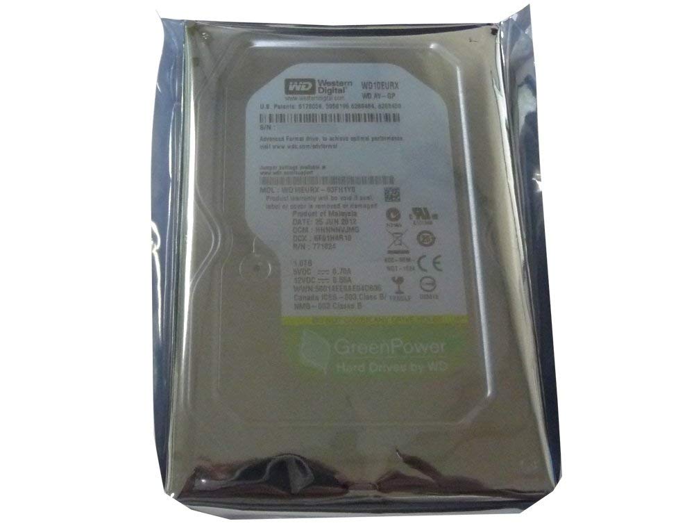 Western Digital AV-GP WD10EURX 1TB IntelliPower 64MB Cache SATA 6Gb/s 3.5in Internal Hard Drive (for Surveillance) - 2 Years Warranty (Renewed)
