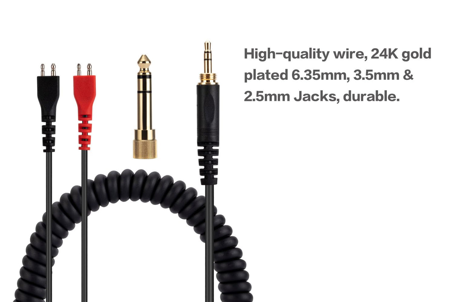 UNCLE LIGHT HD25 25sp 560 540 480 430 414 250 Replacement Audio Cable, Compatible with Sennheiser Headphones, 3.5mm (6.35mm) to 2.5mm Male Stereo…