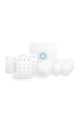 Ring Alarm 14-Piece Kit (newest model), Wireless smart home or business security system, expandable, easy setup, Mobile App Control, 24/7 Professional