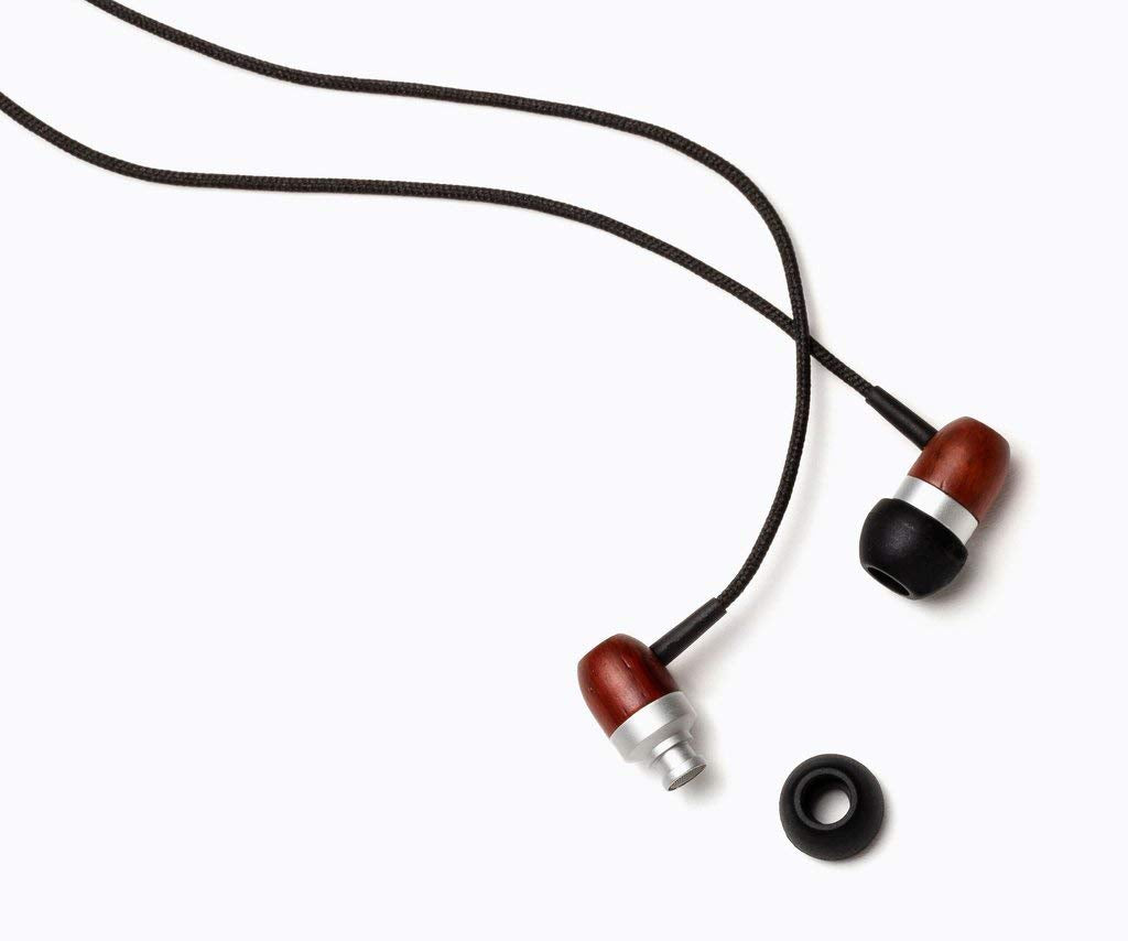 Symphonized Premium Wooden Earphones Wired (3.5mm Jack) Deep Bass Sound, 3D Sound, Microphone Volume Control, 90% Noise Cancelling for Type C…