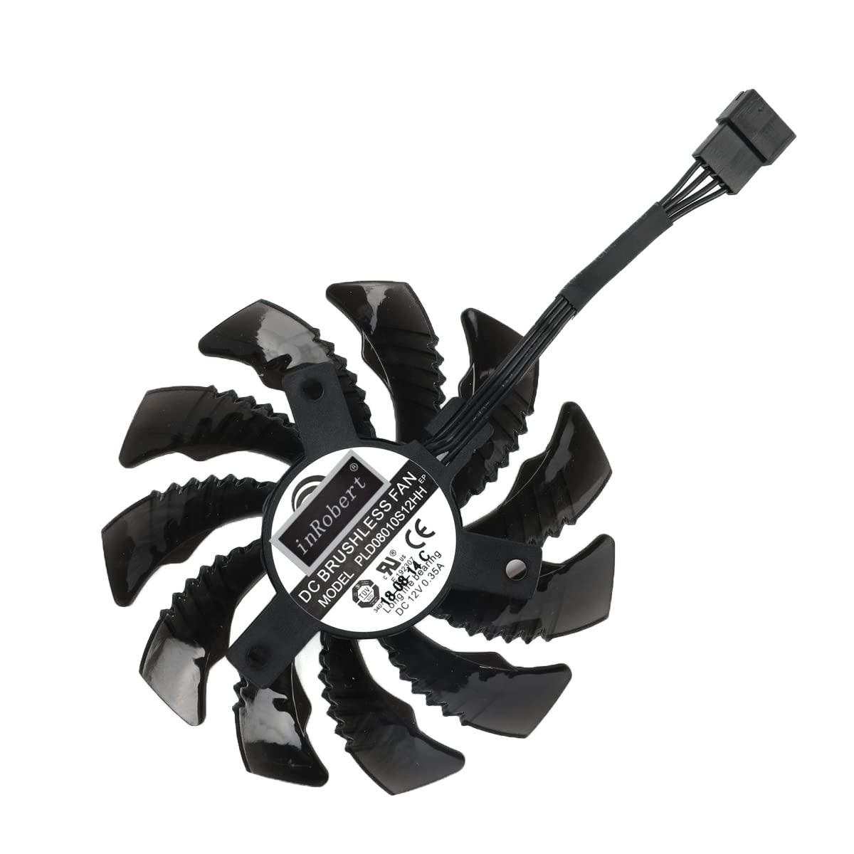 inRobert 75mm PLD08010S12HH Graphics Card Cooling Fan Replacement for Gigabyte RTX 2060 2070 Gaming RX 5500 5600 5700 XT GPU(Fan-B(1pc))