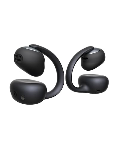 Baseus Bowie MC2 Open Ear Clip On Earbuds, CloudComfort 2.0 Wrap-Around Design, LDAC Hi-Res Audio, Bluetooth 6.0, 55H Playtime, 4-Mic AI Clear Call