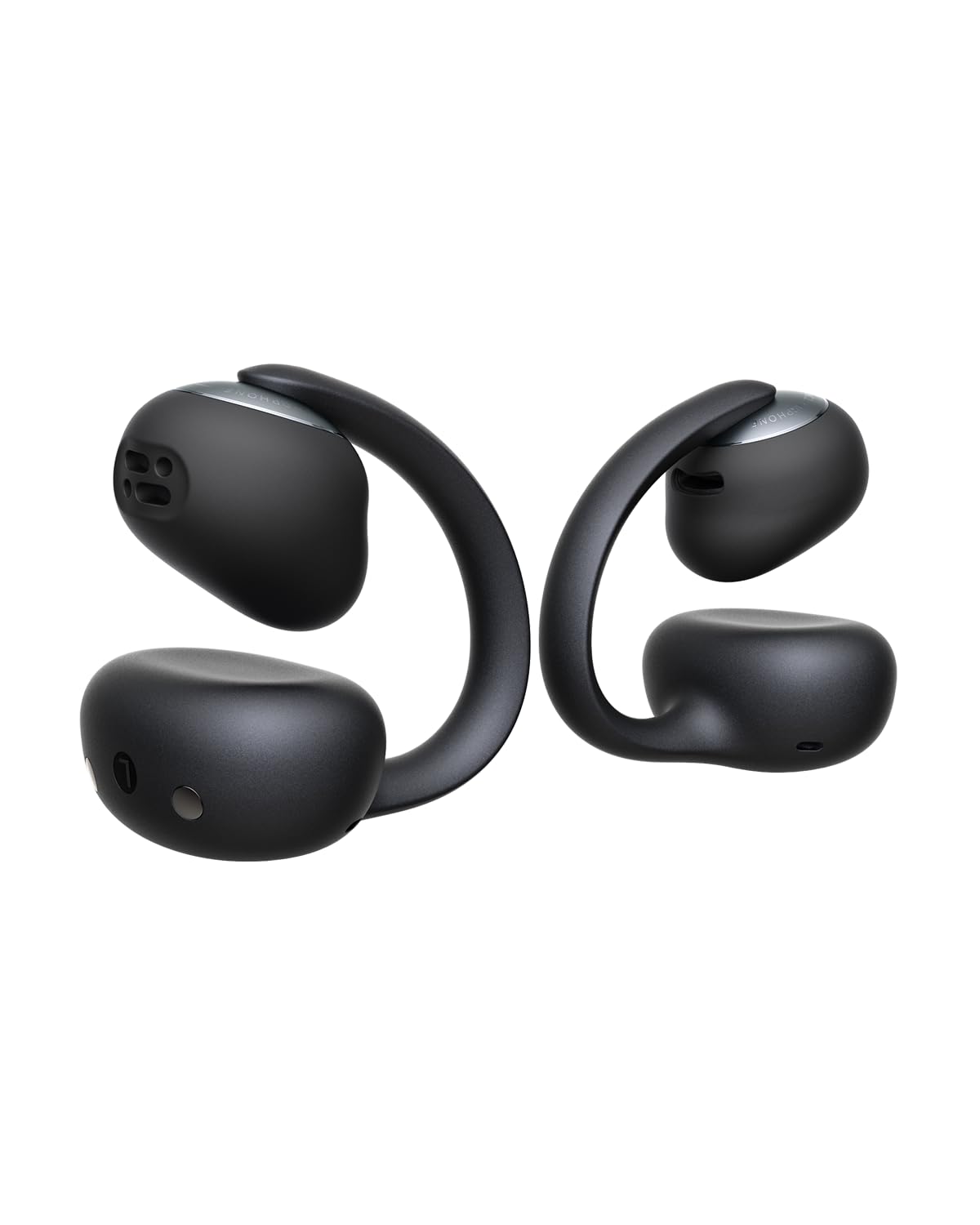Baseus Bowie MC2 Open Ear Clip On Earbuds, CloudComfort 2.0 Wrap-Around Design, LDAC Hi-Res Audio, Bluetooth 6.0, 55H Playtime, 4-Mic AI Clear Call