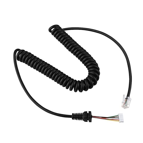 Zerone Replacement Speaker Mic Microphone Cable Microphone Cord for YEASU MH-48A6J, FT-7800, FT-8800, FT-8900, FT-7100M, FT-2800M, FT-8900R