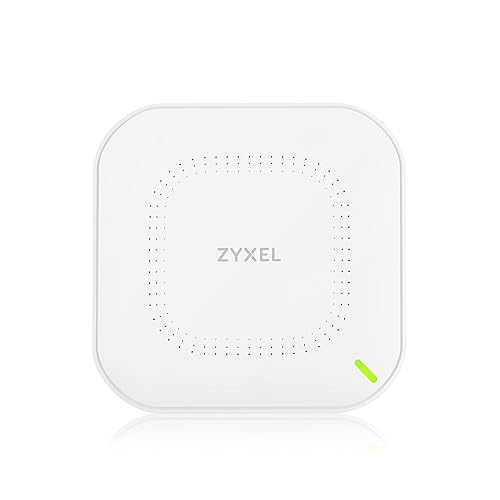 Zyxel WiFi 6 AX1800 Wireless Gigabit Access Point | Mesh, Seamless Roaming, Captive Portal & MU-MIMO | WPA3 Security | Cloud, App or Direct Management