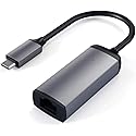 Satechi Aluminum Type-C Gigabit Ethernet Adapter, Compatible with MacBook Air/Pro M5/M4, iPad Air/Pro M5/M4, iPad mini, iPhone 17 - Space Gray