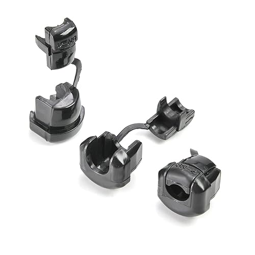 Fielect Round Cable Wire Strain Relief Bush Grommet Round Strain Relief Bushing Electric Cable Protection Cord Buckle 6N-4 40 Pcs