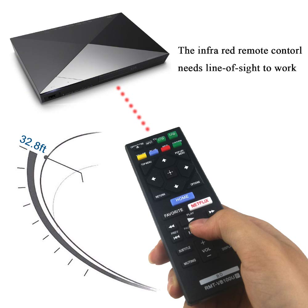 New RMT-VB100U RMT-VB201U Blu-Ray Player Remote Compatible with Sony Player BDP-BX350 BDP-BX550 BDP-BX650 BDP-S1500 BDP-S2500 BDP-S2900 BDP-S3500