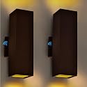 iYogaled 2 Pack Up Down Outdoor Wall Lights, Patio Wall Light Fixture, Oil Rubbed Bronze Porch Lights Outside Wall, Anti Rust Waterproof Outdoor Wall