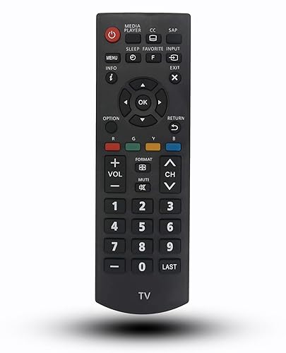 Replacement Remote Control for Panasonic Viera Plasma Smart TV TC-P42X60 TC-39A400U TC-32A400U TC-L32XM6 TC-50A400U TC-P50X60 TH-65LRU60