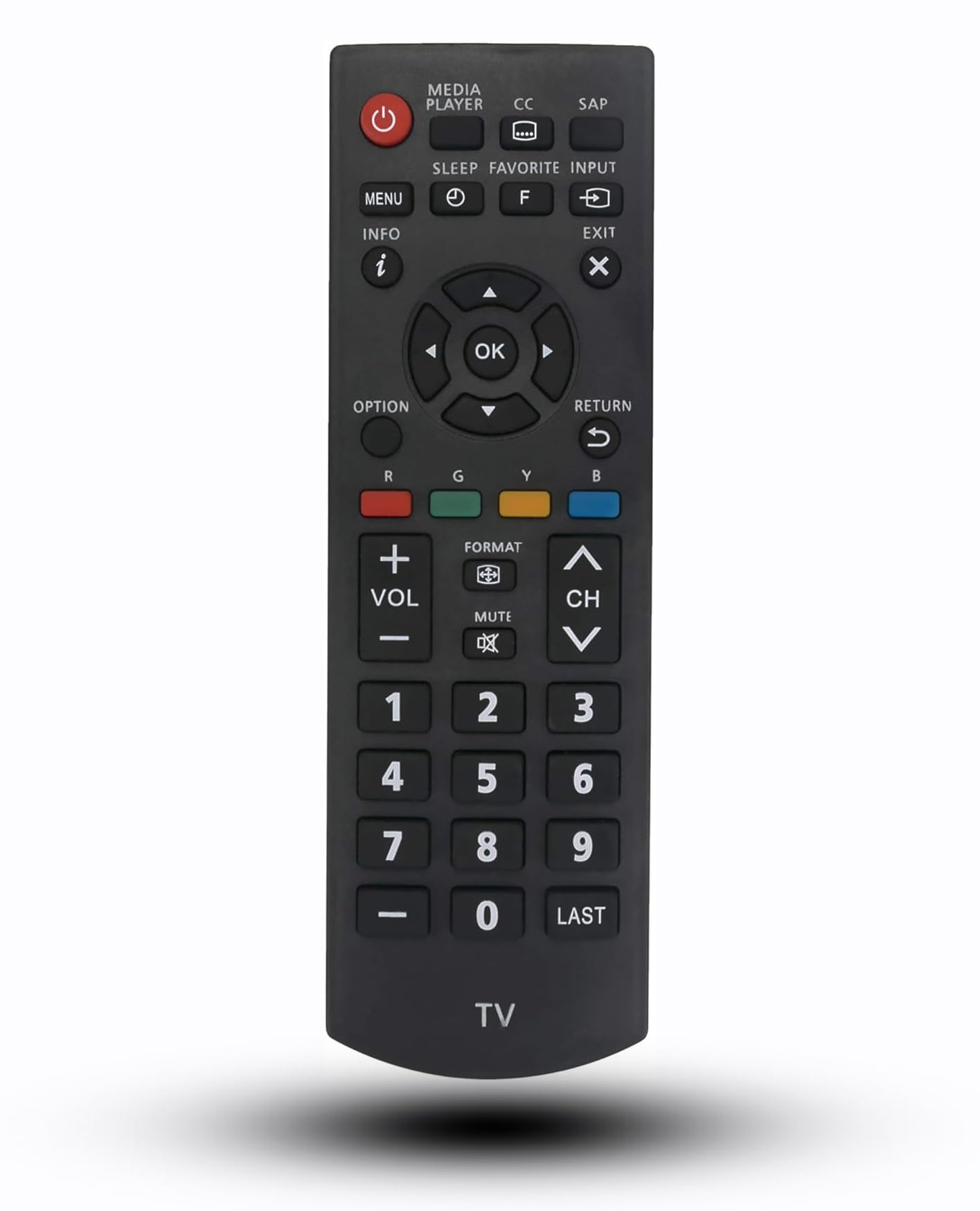 Replacement Remote Control for Panasonic Viera Plasma Smart TV TC-P42X60 TC-39A400U TC-32A400U TC-L32XM6 TC-50A400U TC-P50X60 TH-65LRU60