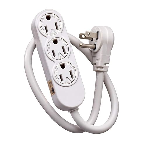 Leviton 3-Outlet Power Strip for Use Inside Structured Media Center, 49605-APS, White