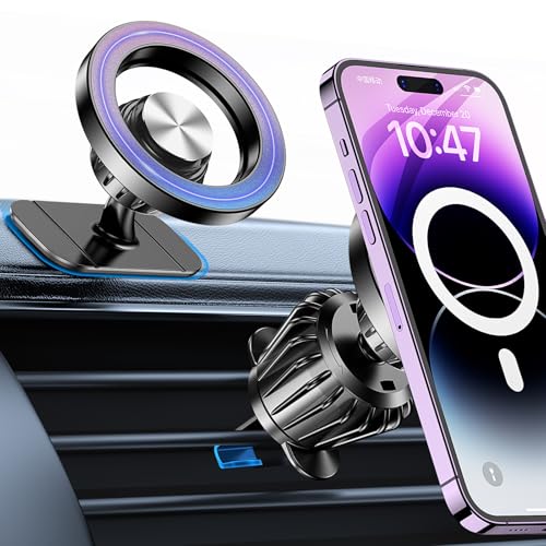 Kaistyle for Magsafe Car Mount?Strong Magnets?Magnetic Phone Holder for Car Phone Holder Mount Dash Mounted Holders Phone Holders for Your Car