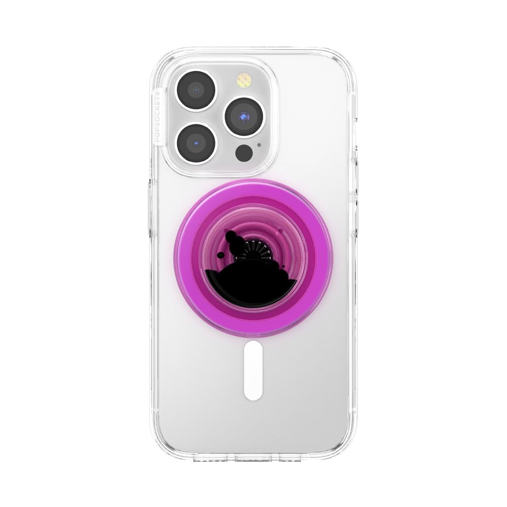 PopSockets Phone Grip for MagSafe, Magnetic Holder, Phone Stand, Hot Pink - Tidepool Lava Lamp Absinthe