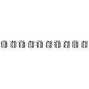 10 Pack Slotted Post 9mm Tripod Bushing 1/4" 3/8" Adapter Convertor Stainless Steel Desmond Screwdriver Slot