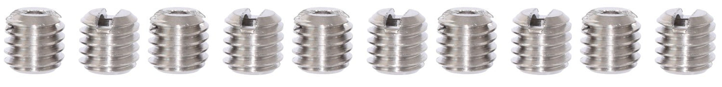 10 Pack Slotted Post 9mm Tripod Bushing 1/4" 3/8" Adapter Convertor Stainless Steel Desmond Screwdriver Slot