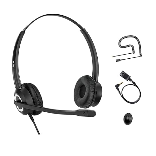 Cisco Headset Noise Cancelling Mic Compatible with Cisco Phone 6841 6871 7941g 7961g 7971g 8811 8845 8865 8941 8961 Series Models Includes U10 RJ9