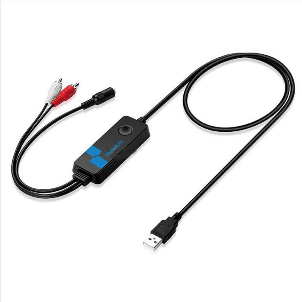 SATMW 2.1CH Gaming USB Audio Sound Card Adapter with USB to RCA R/L Stereo Speaker 3.5mm Jack for Game Headsets