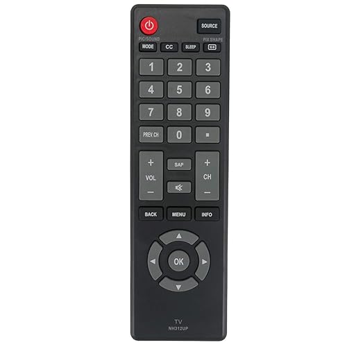 NH312UP Universal Replacement Remote Control Applicable for Sanyo LCD LED TV FW43D25F FW55D25F FW32D06F FW40D36F FW50D36F FW50D36FOM NH315UP