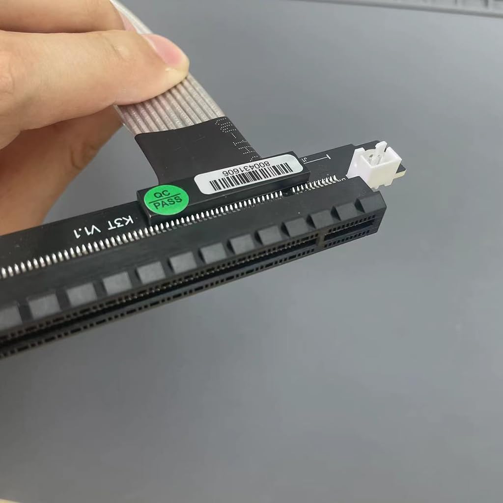 JMT M.2 NGFF NVMe to PCIE x16 Extension Cable 64G/BPS for STX Motherboard Graphics Card M.2(Ultra SSD, M-Key) NVMe Slot Extension (15cm,K43SM)