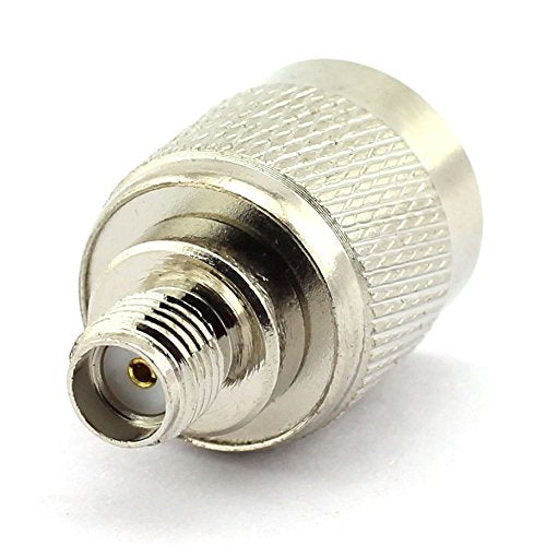 DGZZI 2-Pack TNC Male to SMA Female RF Coaxial Adapter TNC to SMA Coax Jack Connector