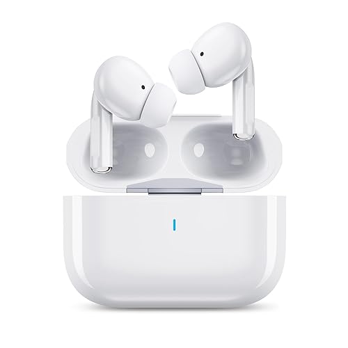 Wireless Earbuds for iPhone, 5.3 Bluetooth Headphones for Apple Earbuds Wireless, ENC Noise Cancelling 40Hrs Playback in Ear Air Buds Pods HiFi Bass…