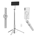 K&F CONCEPT Lightweight 71 inch Mag-Safe Selfie Stick Tripod, Portable Extendable Phone Stand with Bluetooth Remote, 3-Axis Adjustment Aluminium Vlog