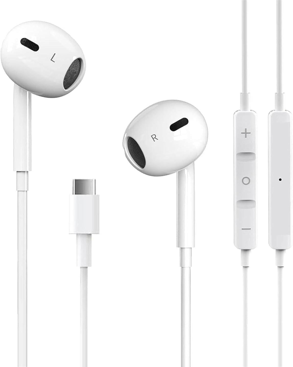 Pcwfbzf USB C Headphones Earbuds for iPhone17/16/15, iPad Pro,Galaxy,Pixel