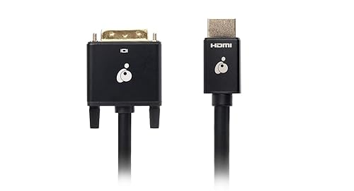 IOGEAR HDMI to DVI 3.3ft Cable - 4K @ 30Hz HDMI (M) to DVI-D (M) 1080P - Compatible with PC - TV - PS5 - Blue-ray - Xbox - Switch - GHDDVIC4K3