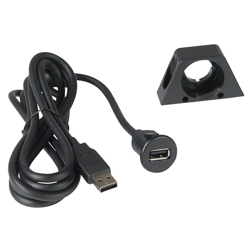 PAC 6ft USB Extension cable with dash mount bracket