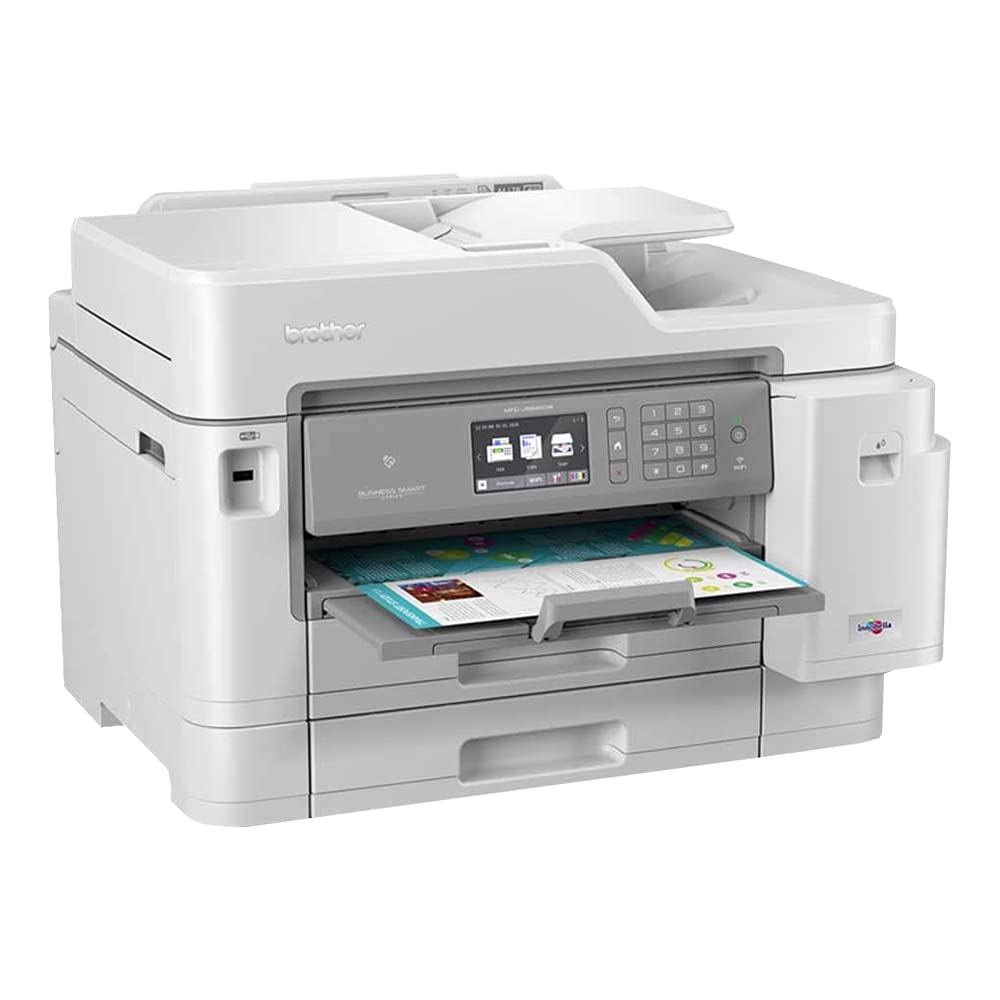 Brother, MFCJ6945DW, INKvestmenttank Color Inkjet All-in-One Printer with Wireless, Duplex Printing and Up to 1-Year of Ink in-Box, Amazon Dash