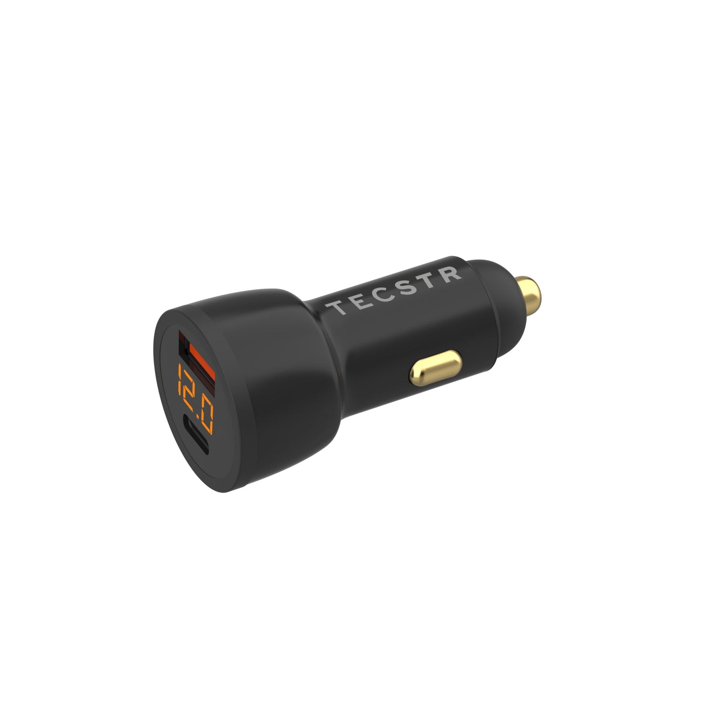 TECSTR 3 in 1 Car Charger for Starlink Mini DC Power Cable Adapter 12V-24V w/Digital Display, Durable USB-C 40W & USB 35W Ports for Trucks and Cars