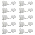 HJGarden 10PCS Wire Cover, Round Strain Relief Bushing Electric Cable Protection Cord Buckle, Round Cable Wire Strain Relief Bush Grommet Protective