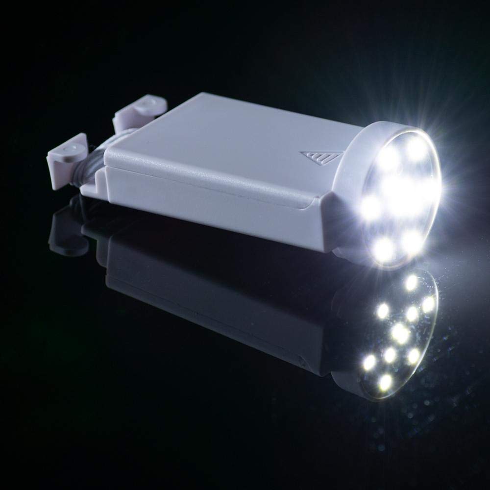 fantado PaperLanternStore.com (5-Pack + Remote) 10-LED Wireless Remote Controlled Paper Lantern Light, Cool White (Battery Powered)
