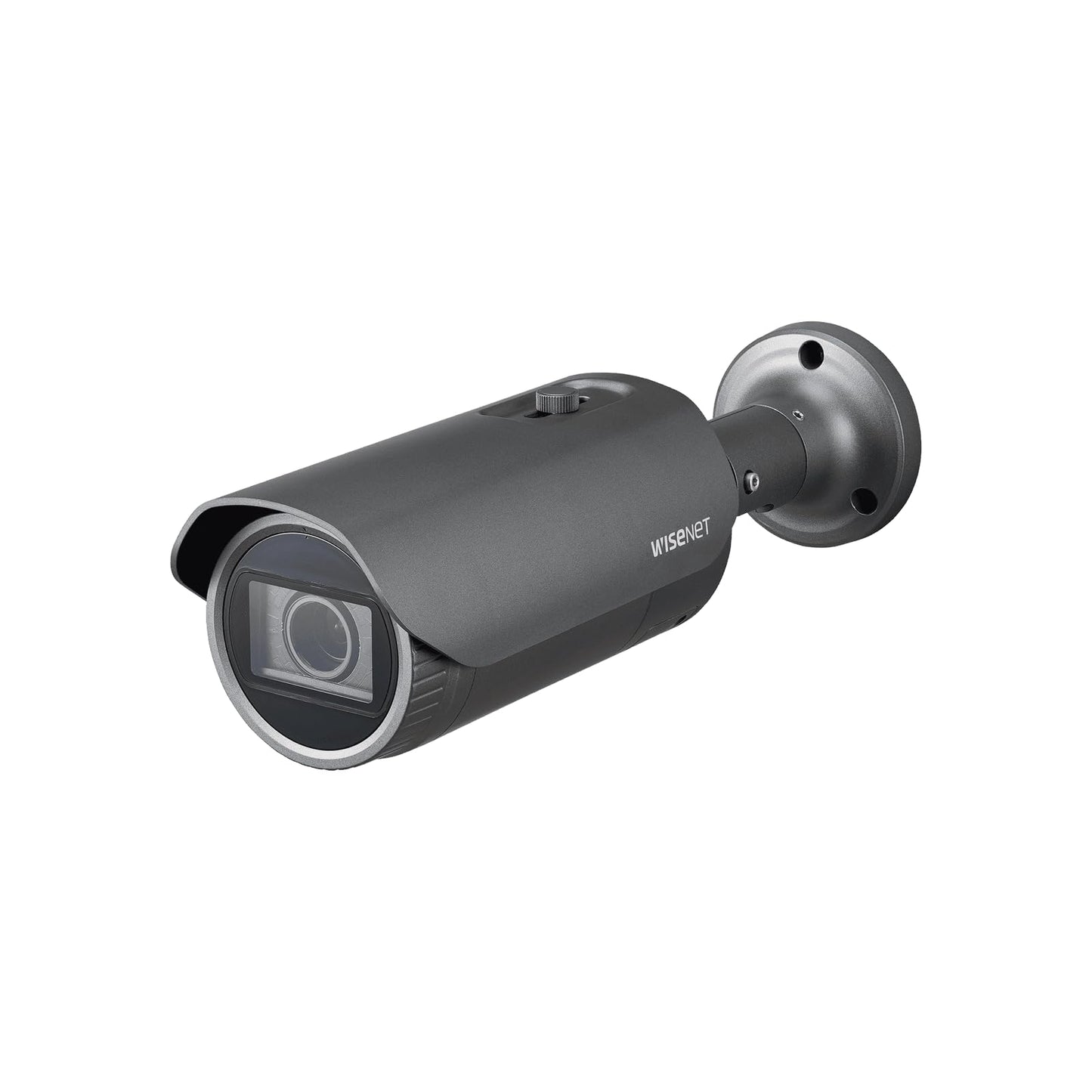 HANWHA | QNO-8080R | 5 MP Network IR Bullet Camera with Motorized Varifocal Lens, 3.2~10mm (3.1x) Motorized varifocal Lens, IP66 Weatherproof, RJ45